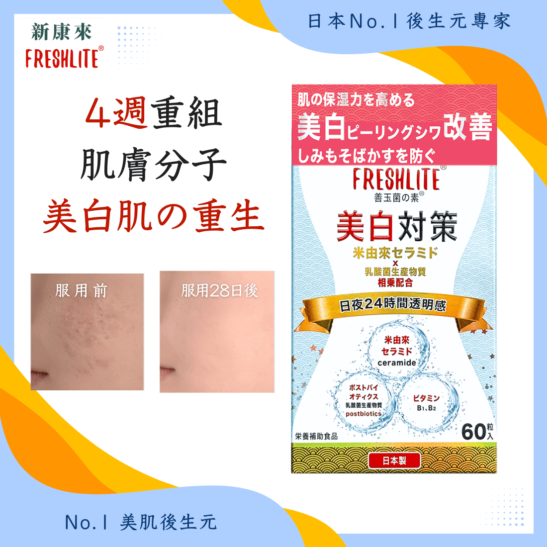 美白對策|第2代美白美肌煥膚配方