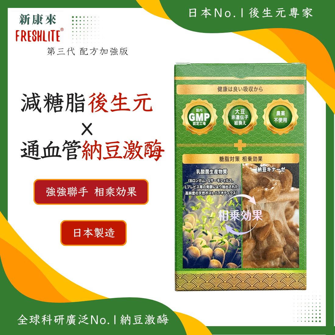 糖脂對策|減糖脂通血管配方|第3代配方加強版