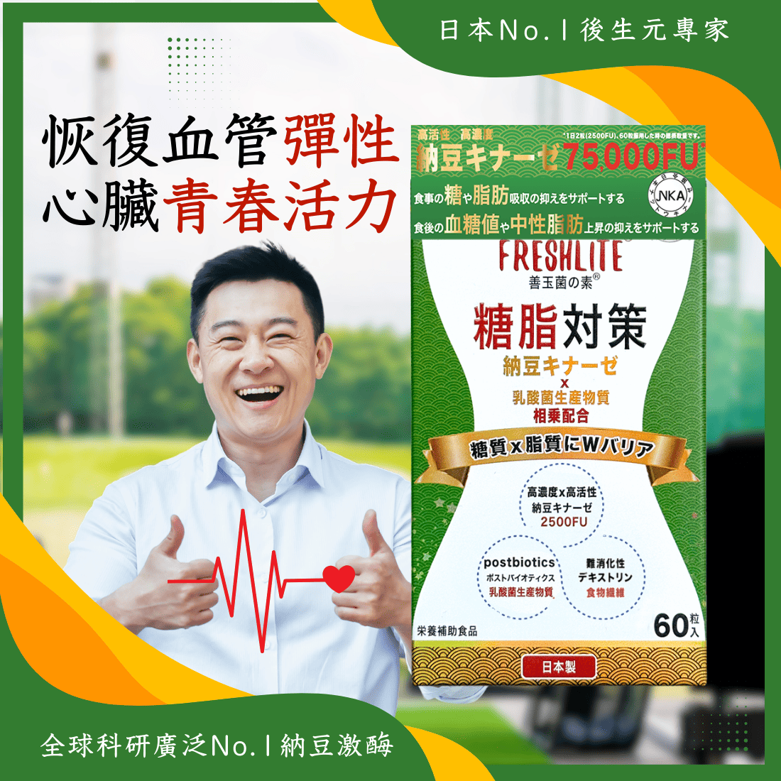 糖脂對策|減糖脂通血管配方|第3代配方加強版