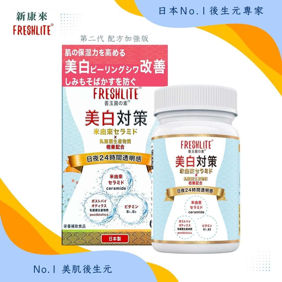 美白對策｜第2代美白美肌煥膚配方