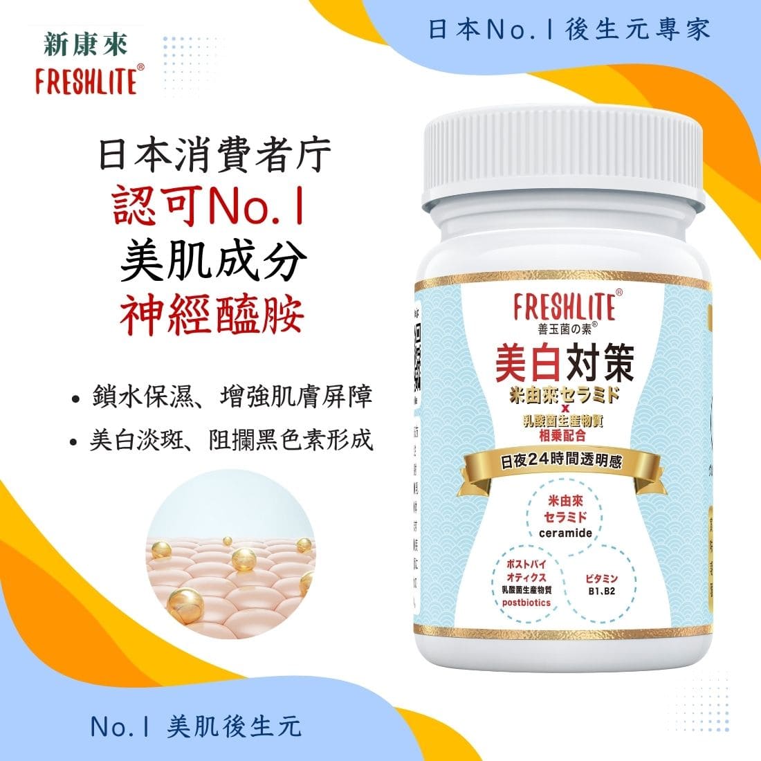 美白對策｜第2代美白美肌煥膚配方