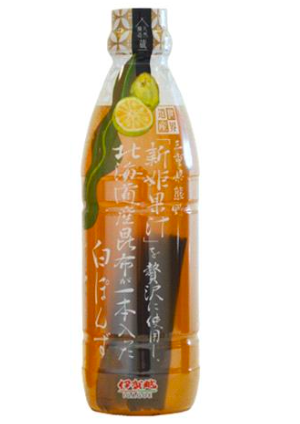 伊賀越 15：北海道昆布新姬白柚子醋  480ml