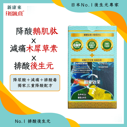 尿酸對策｜降酸減痛排酸配方