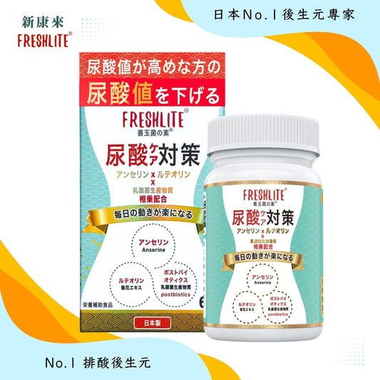 尿酸對策｜降酸減痛排酸配方