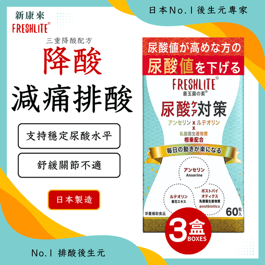 尿酸對策 60粒 3盒裝